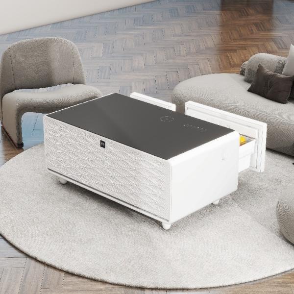 Refrigerator Function Smart Coffee Table for Living Room Wireless Charging Furniture