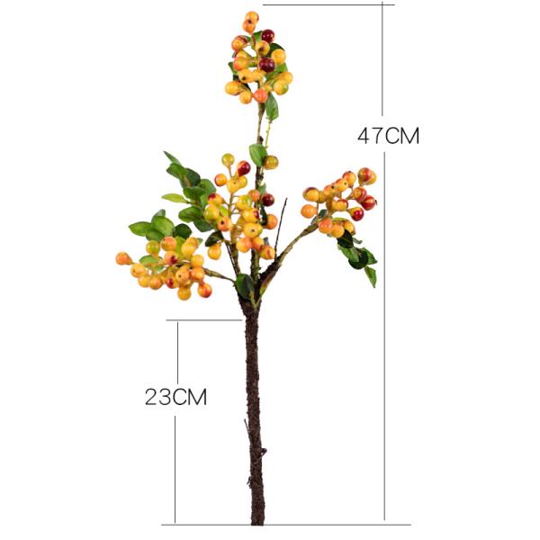Christmas Berry Stem Artificial Plants Red and Blue Berries for All Festivals Occasion