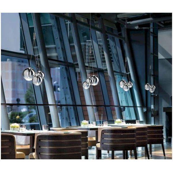 Royal Glass Ball Pendant Lamp Burst Multi-Light Pendant（WH-AP-608）