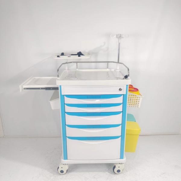 Critical Care Resuscitation Cart Durable Efficient Medical Crash Carts