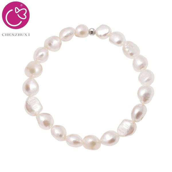 White Rice Shape Adjustable Handmade Freshwater Pearl Beads Women Bracelet