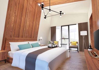 Casas pré-fabricadas luxuosas luminosas, casas modulares portáteis da madeira da luz de Brown