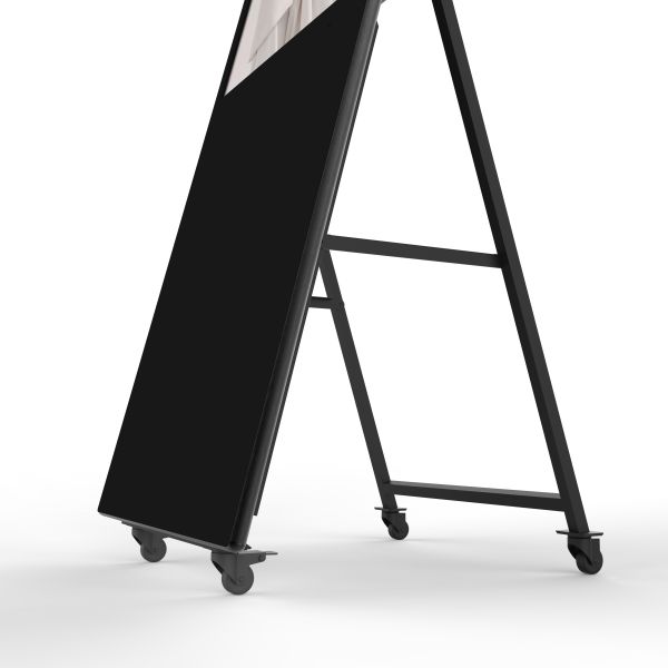 Portable Floor Standing 43 Inch Customized Digital Poster Android/Windows OS Cloud-Based CMS Elevator Airport Subway Education