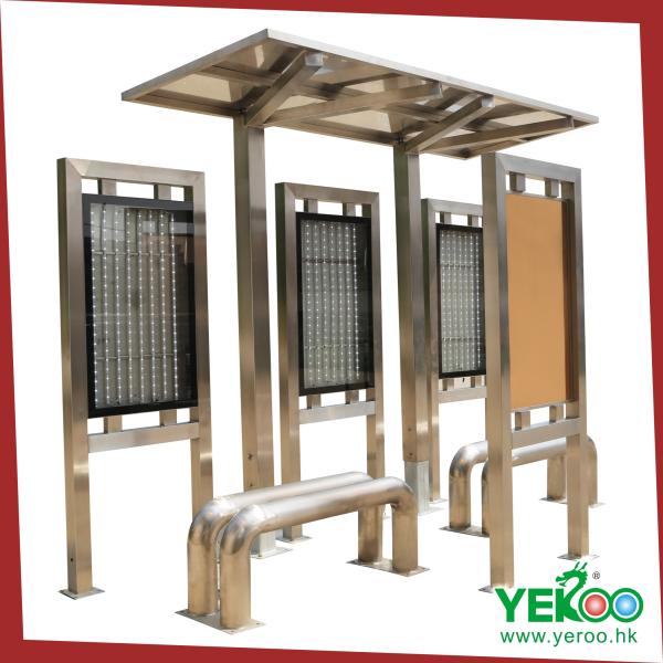 customized high precision public modern prefab bus stop