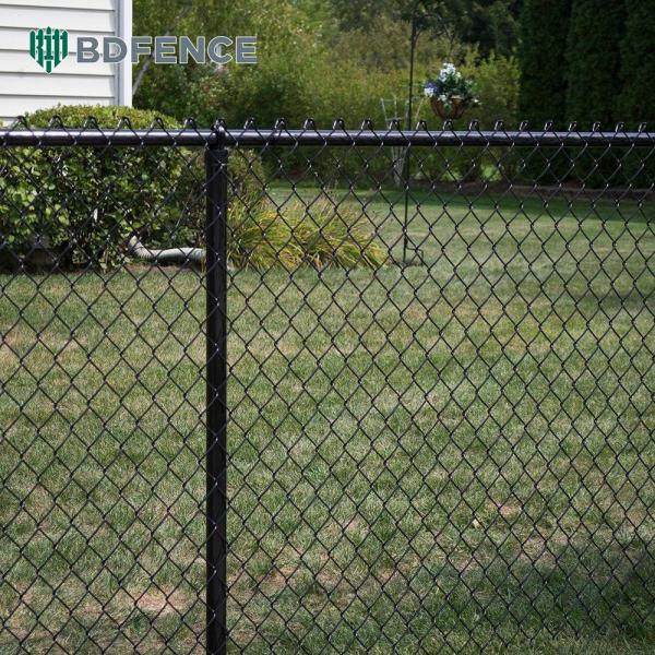 8 Foot PVC Coated Chain Link Fence Direct 4m-50m Length Round Post