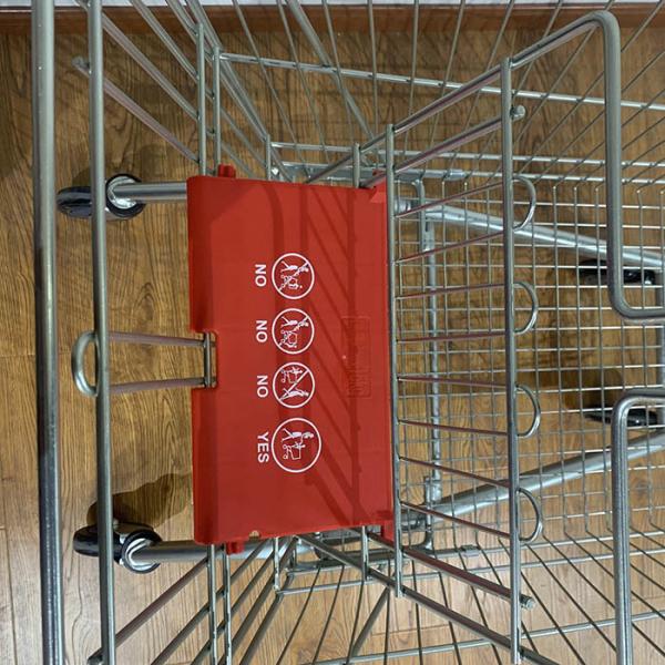 210L Tienda de variedades Certificado CE Rueda de ascensor de acero Carrito de compras