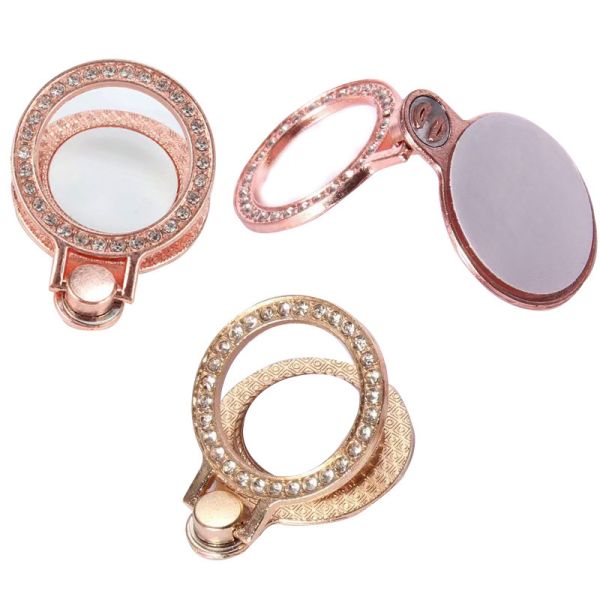 Personalized 360 Degree Rotating Zinc Alloy Sublimation Blank Phone Ring Holders Custom Phone Finger Holder