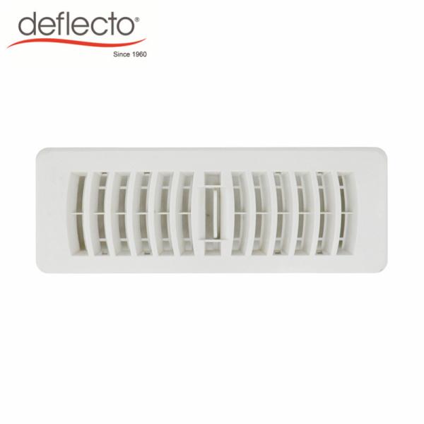 HVAC Parts Plastic Air Vents PP Wall Mounted Floor Register White Air Outlet 3'' X 10''