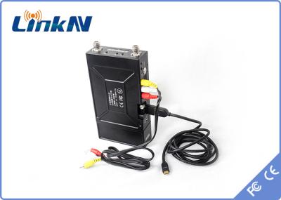 Transmissor video COFDM QPSK HDMI de Manpack da polícia & de atraso AES256 de CVBS H.264 baixa criptografia