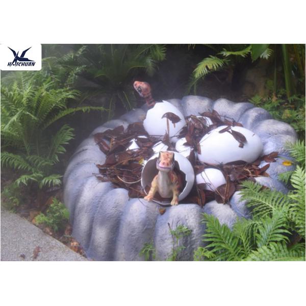 Playground Park Dinosaur Garden Ornaments Hatching Animatronic Dinosaur Egg Decoration