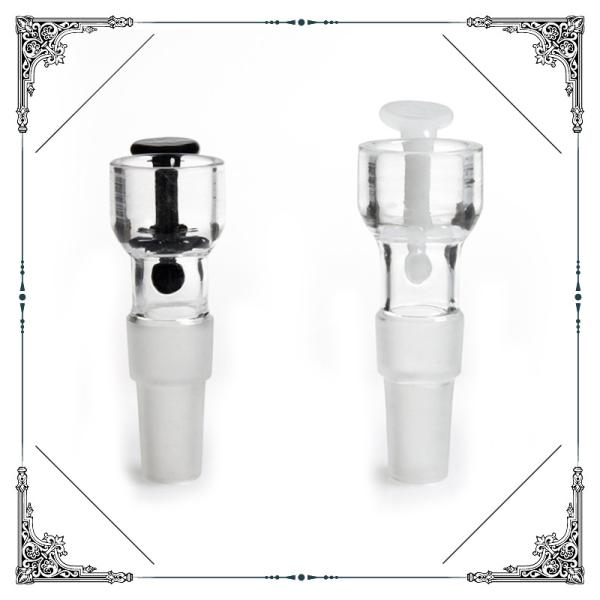 Dry Herb Male Glass Bowls For Smoking 14.4MM 18.8MM Dual Screen Bowl Joint Bongs Accessorries