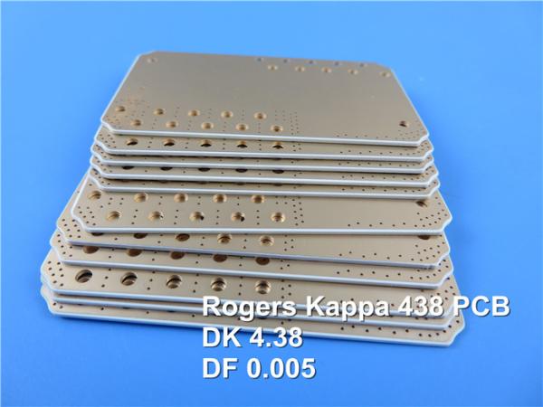 Kappa 438 RF Printed Circuit Board Rogers 30mil 0.762mm DK 4.38 PCB with Immersion Gold for Small Cells