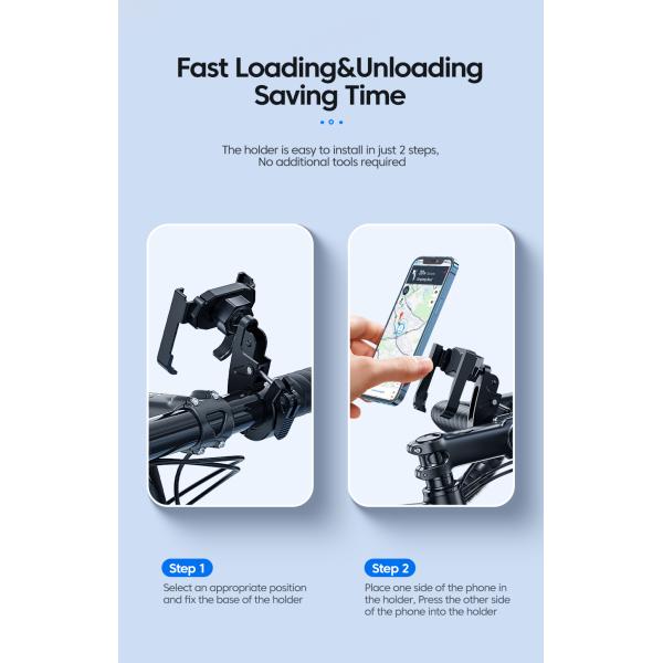 Clip de guisante soporte de teléfono soporte de bicicleta para bicicleta / motocicleta