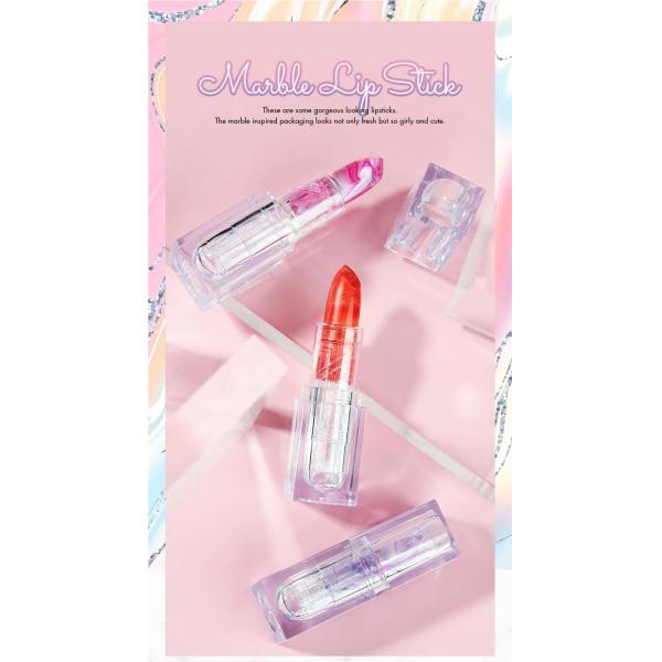 Sleek Vegan Natural Lipstick Smooth Colorful Marbling Water Resistant Lipstick
