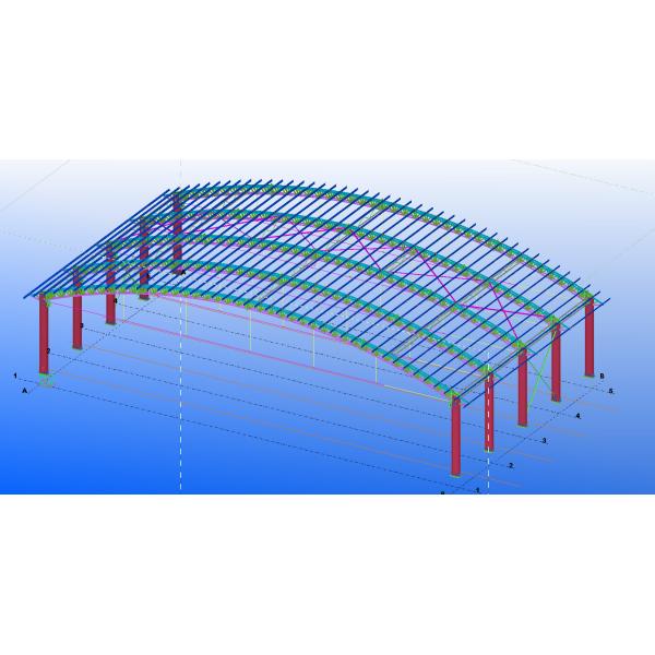 Vertente de aço do campo de básquete de Filipinas, projeto flexível das construções do metal