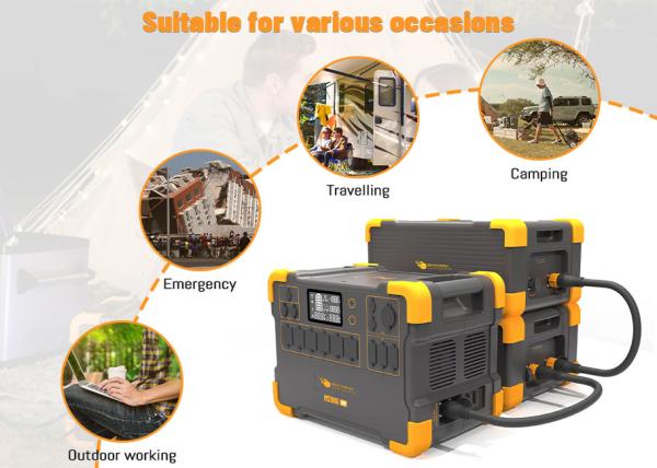 LiFePO4 Portable Generator Power Bank 3072Wh Capacity Battery Pack