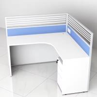 Escritório moderno Mesa de trabalho de um único assento Mesa do centro de chamadas