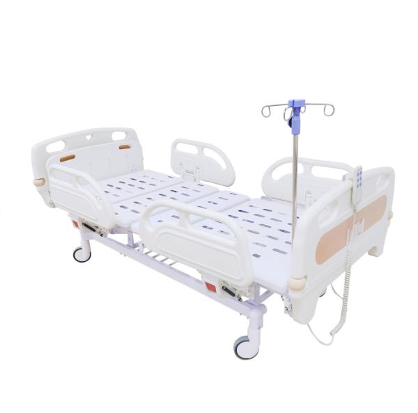 Three Function Electric Special Hospital Bed Wood Grain Color