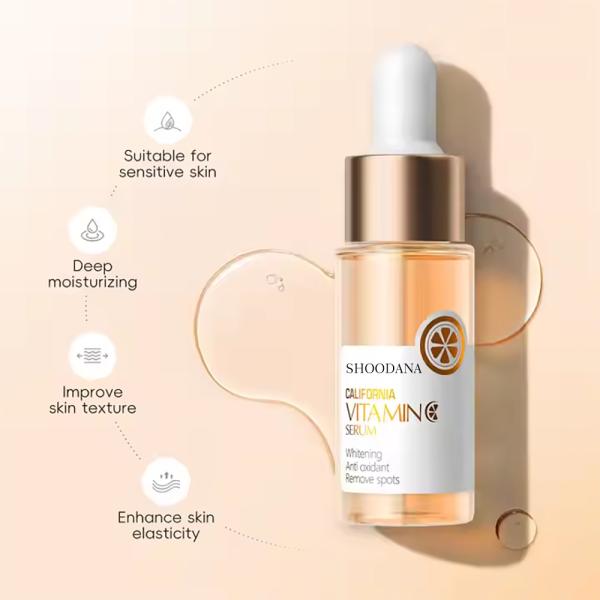 Hot Sale Face Care Serum Beauty Facial Vitamin C Brightening Serum With Vitamin E Hyaluronic Acid Serum for Face