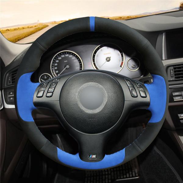 Leather Steering Wheel Wrap for BMW E36 E39 E46 E53 E60 E63 E64 E87 F10 E90 F87 F82 F12 F13