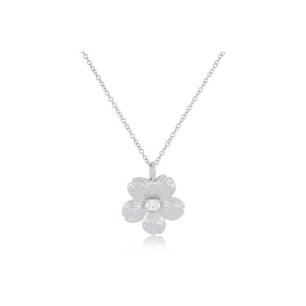 925 Sterling Silver Material Type Gold Plated Dainty Cherry Blossom Flower Pendants