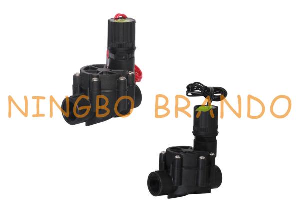 Válvula de solenoide plástica elétrica 3/4 1 do sistema de extinção de incêndios da irrigação de gotejamento C.C. de 9V 12V 24V