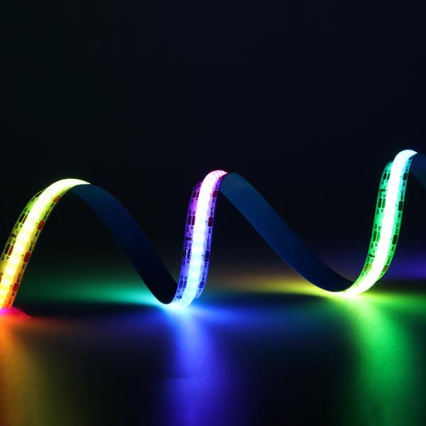 DC12V 24V RGB COB 630LEDs/M High Density Super Bright Flexible LED Strip