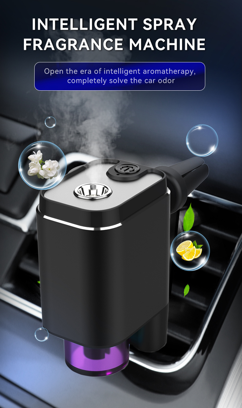 Fragrance Manufacturers Automatic Power on and off Luxury Car Perfume Smart Diffuser Custom Car Air Freshener With Logo