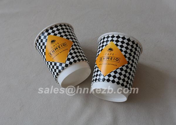 Customized 12oz Hot Drink Paper Cups Food Grade Hot Beverage Cups Virgin Paper