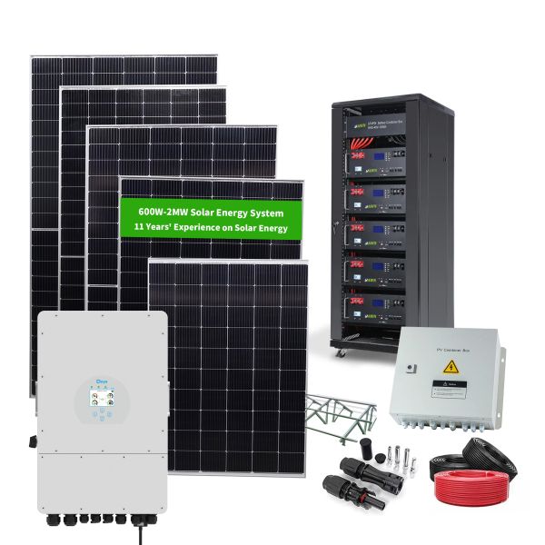 High Quality Wholesale Customized 15KW Solar Photovoltaic System Battery Energy Storage Cost of on Grid Solar System