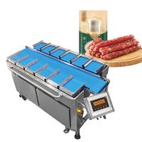 Cinturón de salchichas de Frankfurt Cinturón de alimentación de múltiples cabezas Combinación Pesador Perrito caliente horneado Cinturón de salchichas Pesador Máquina de embalaje