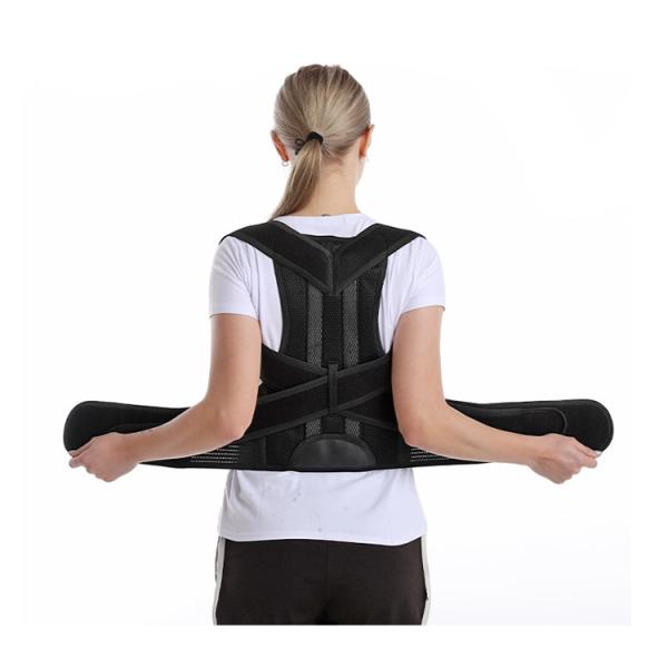 Steel bone support adult back posture correction with posture lumbar correction device