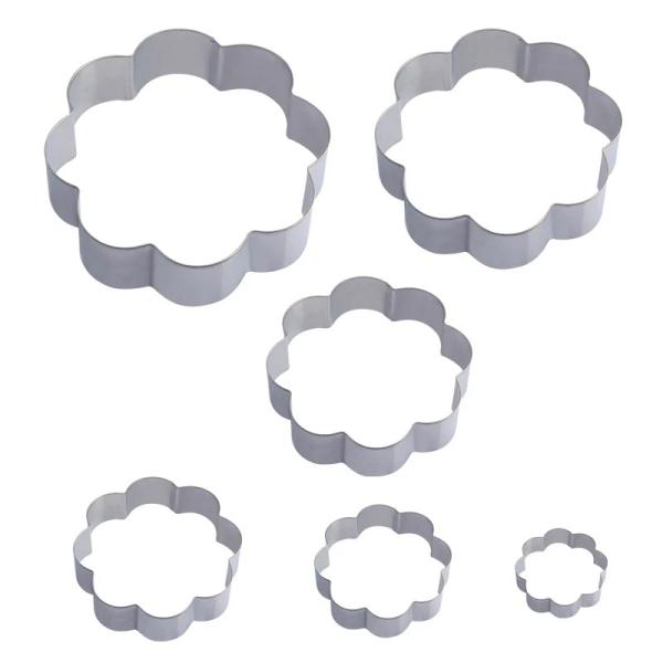 Sakura Shaped Biscuit Cutters Stainless Metal Cookie Cutters