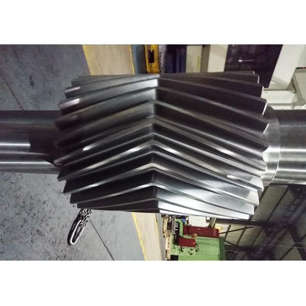 Alloy Steel Double Crossed Helical Gear Shaft For Heavy Duty Machinery