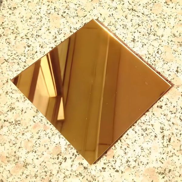 Stylish Copper Mirror Glass Sheet For Showcase Displays Shower Room Decor