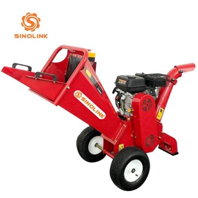 CE Gasoline Wood Log Chipper Shredder Max Wood Diameter 100mm