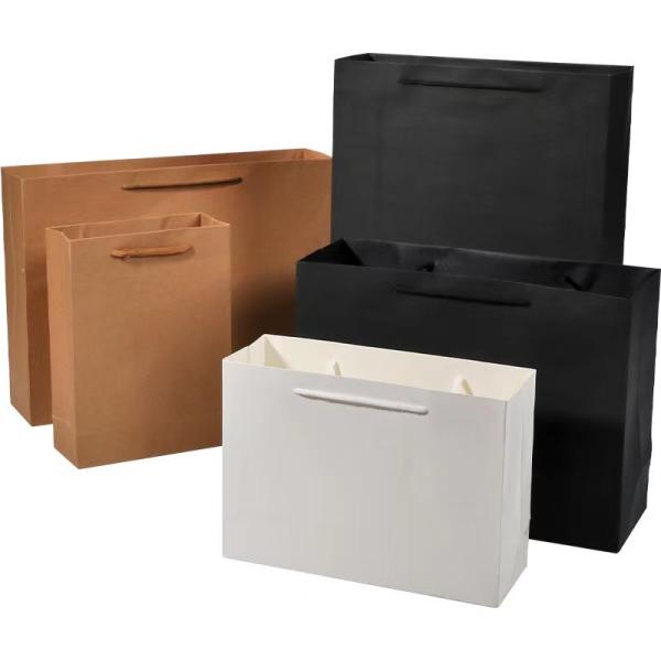 Shoes Custom Paper Shopping Bags Bronzing Silver 250gsm Ivory Favour Bags