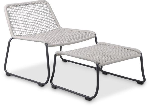 Portable Polyester Outdoor Foldable Chair Double Braided Spun With Stool