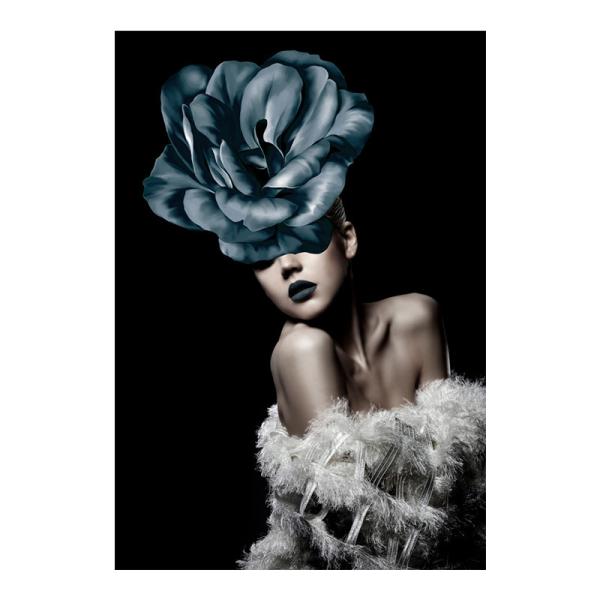 Abstract Figure Wall Art Wowen Girl Crystal Porcelain Painting Living Room Decor Custom Size