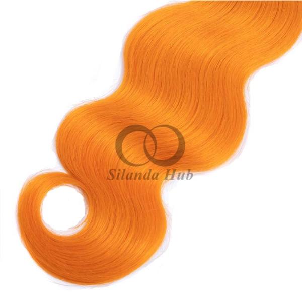 #T1B/Orange Body Wave Remy Human Hair Bundles Sew In Weave Bundles Brazilian Bundle Deals