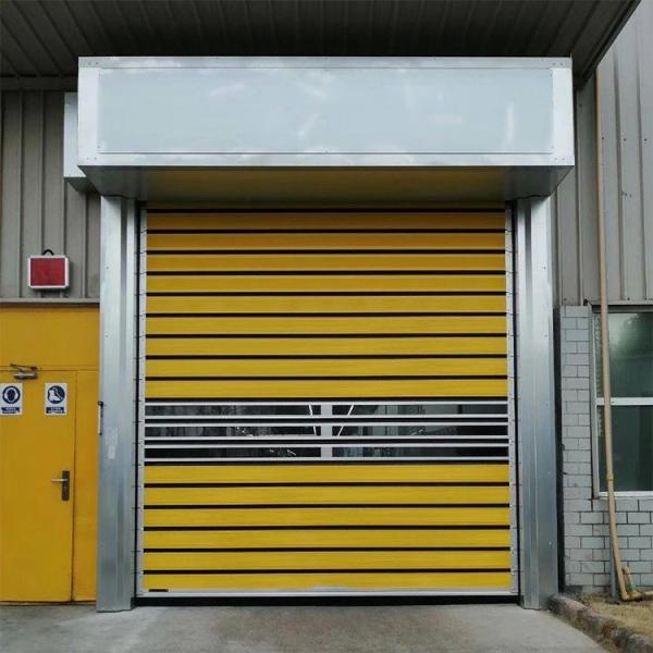 Portas de garagem elétricas de rolos 304 Estrutura de aço inoxidável Velocidade de fechamento 0,2m/s