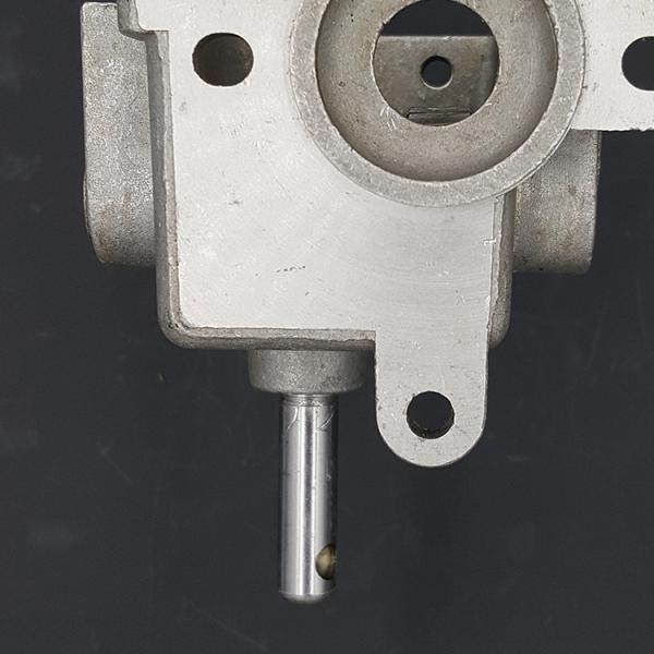 Electric industrial 450 fan part Aluminium motor gear box with motor shaft