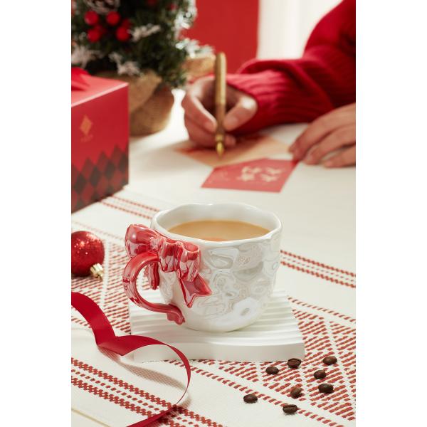 Parsimonious Bowknot Custom 3d Printed Ceramic Mug For Birthday Christmas Gift Mugs Cups