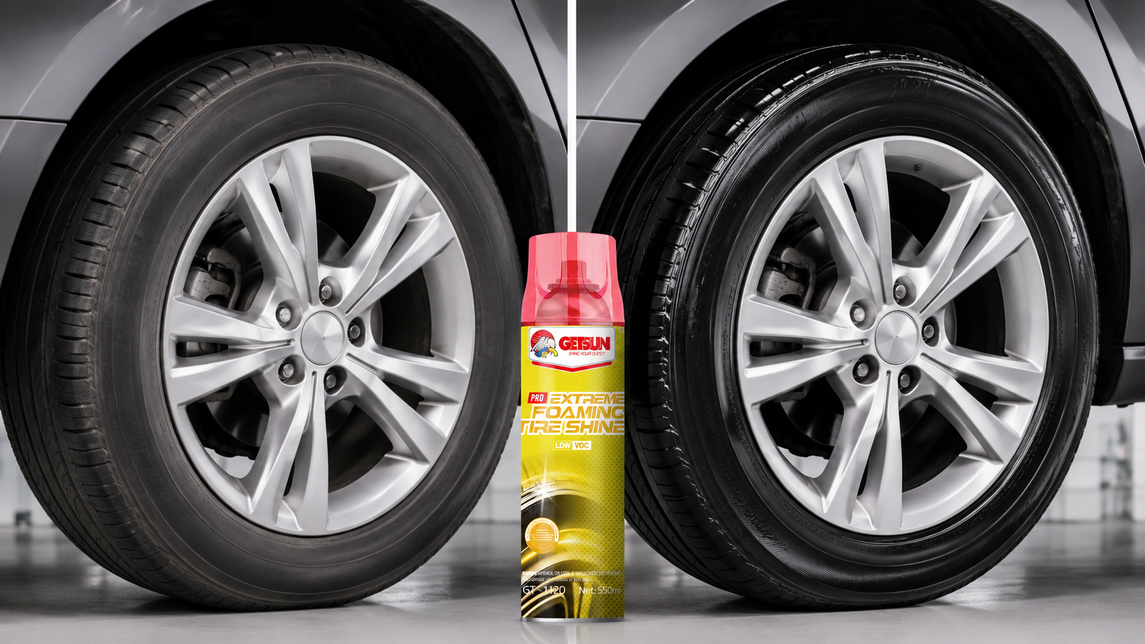 GETSUN GT-1120 550ml Extreme Foaming Tire Shine Spray