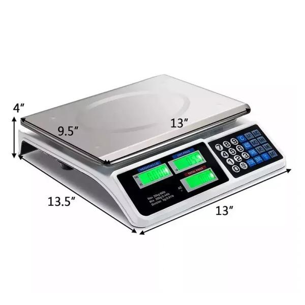 40 kg Balance électronique numérique de haute précision pour les supermarchés et les ménages