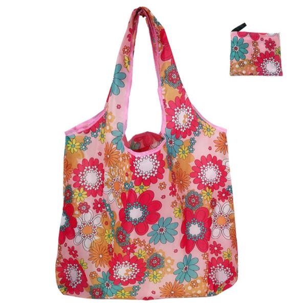 Reusable Women Tote Handbags cotton Material with zip 46cm x 39cm x 25cm