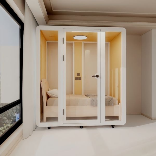 Customizable Modular Soundproof Booth with STC 45 Soundproofing for Office Phone Pods