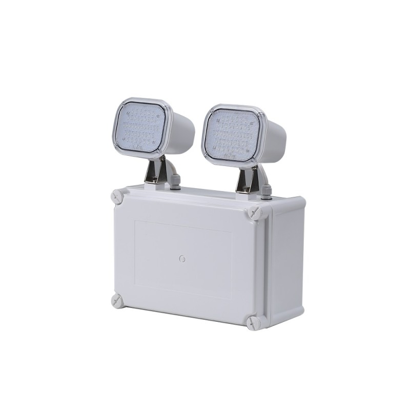 2x6W Twin Spot LED Emergency Light 50000 Hours Lifespan 3 Years Warranty