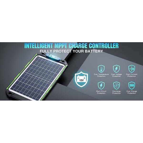 10 Вт 12 В водонепроницаемый солнечный зарядный аккумулятор для автомобиля лодка морской RV