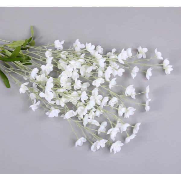 Decorative Vivid Artificial Campanula Branch Plastic Fabric For Wedding Stage